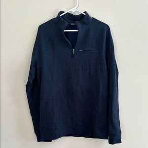 Men's Navy Marc Anthony Quarter-Zip Sweater